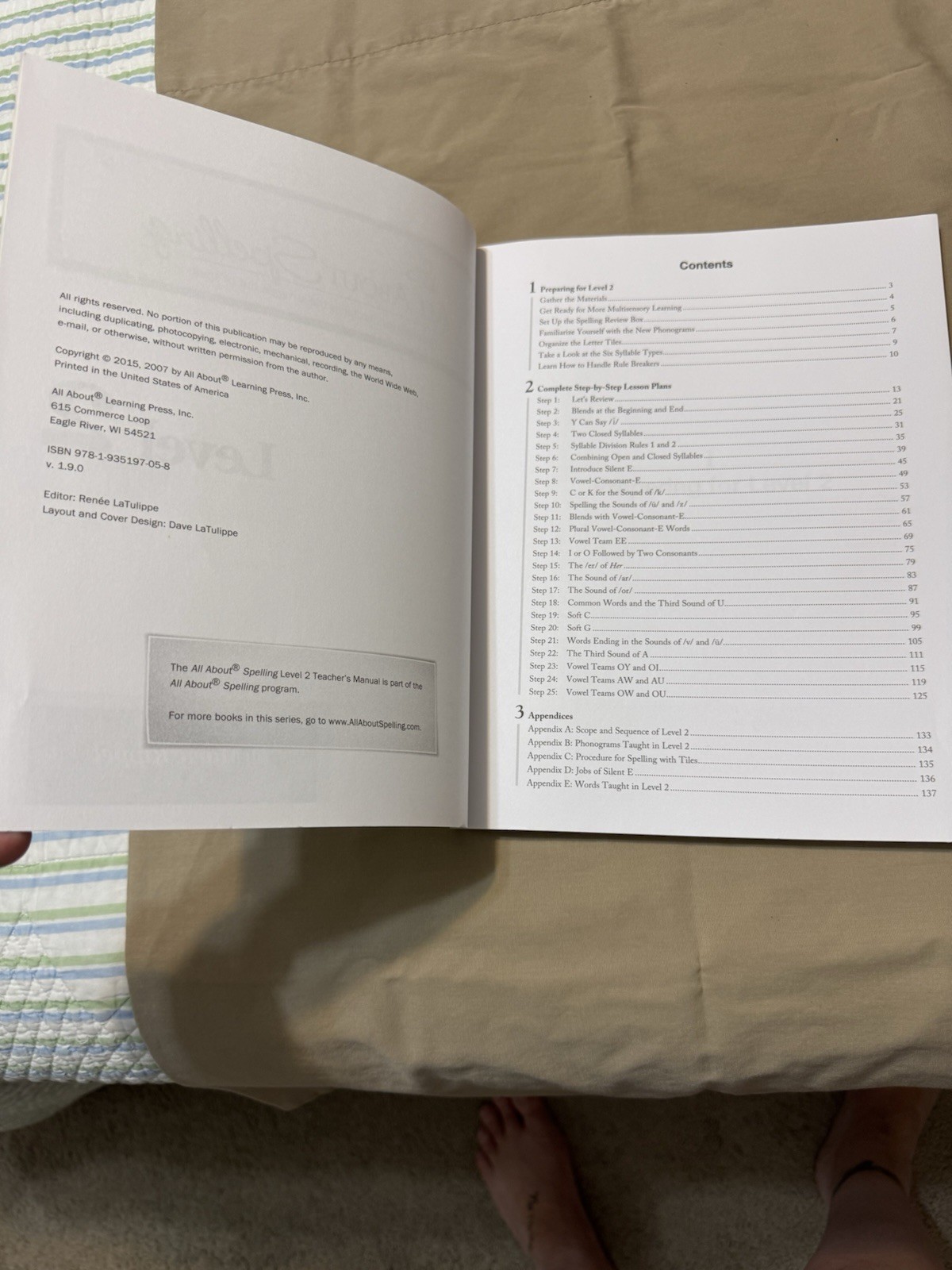 All About Spelling Level 2 Teacher’s Manual Teacher’s Ed PB 2015 Rippel ISBN