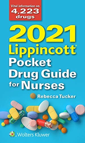 2021 LIPPINCOTT POCKET DRUG GUIDE FOR NURSES By Rebecca Tucker **Excellent**