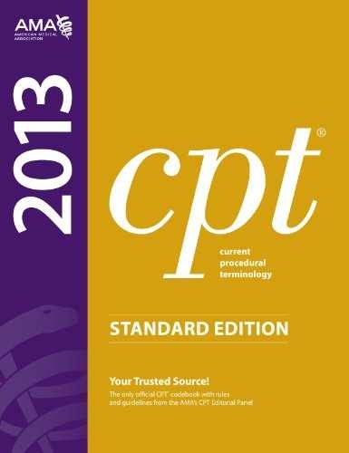 CPT 2013 Standard Edition – Paperback, by Abraham Michelle; Ahlman – Very Good