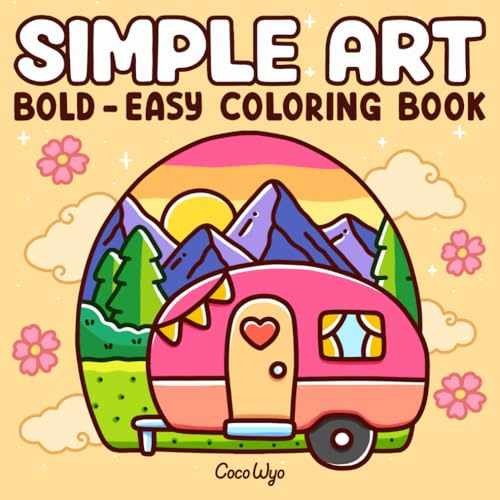 Simple Art: Coloring Book for Adults and – Paperback, by Wyo Coco – Very Good