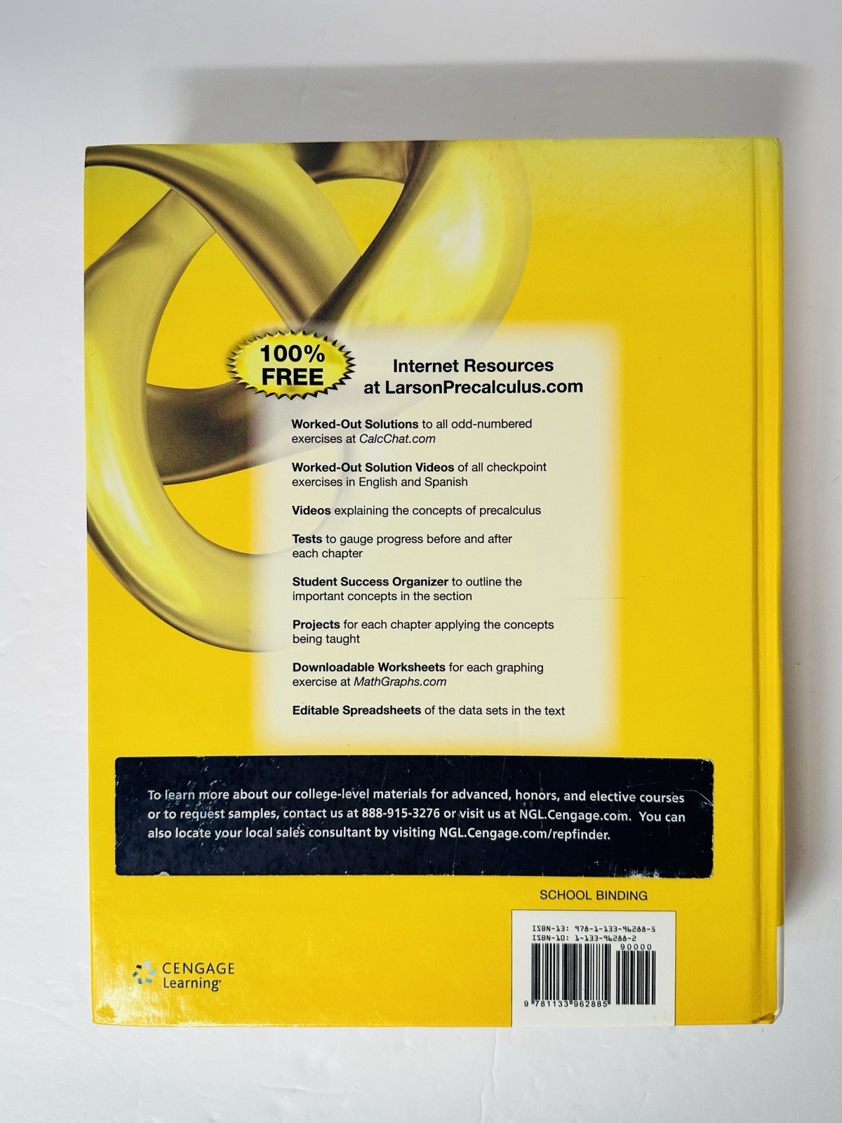 Ron Larson Precalculus with Limits 3e Cengage Learning Co Hard Cover Textbook
