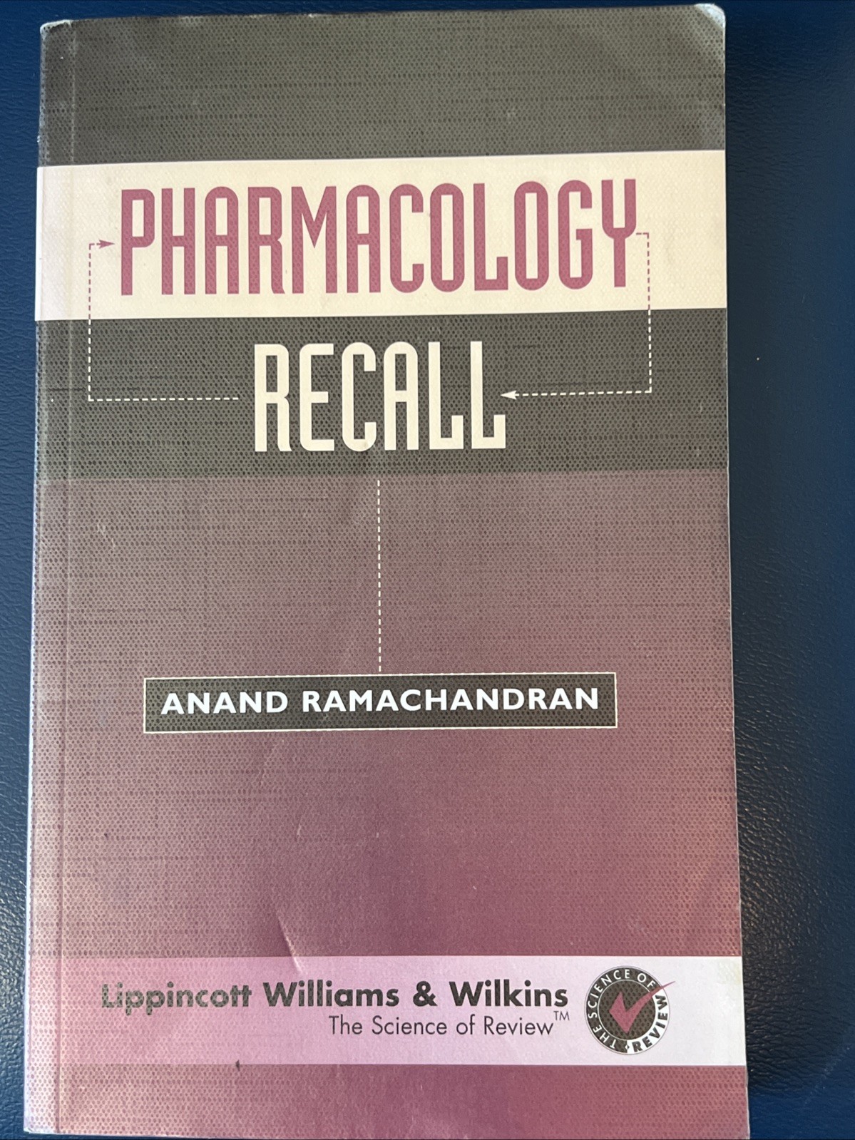 Recall Ser.: Pharmacology Recall by Anand Ramachandran (1999, Trade Paperback)