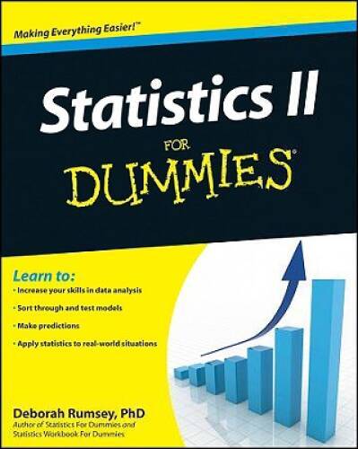 Statistics II for Dummies – Paperback By Rumsey, Deborah J. – VERY GOOD