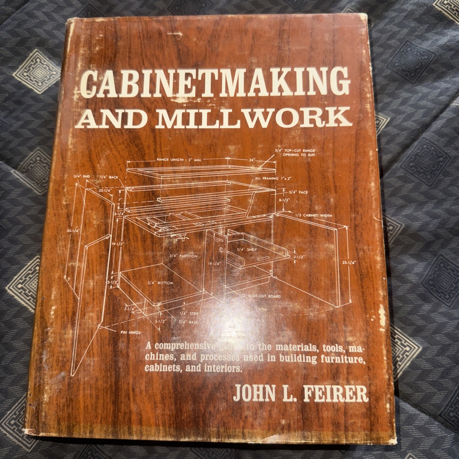 Vintage Cabinetmaking and Millwork John L Feirer 1970 Hardcover Illustrated Book