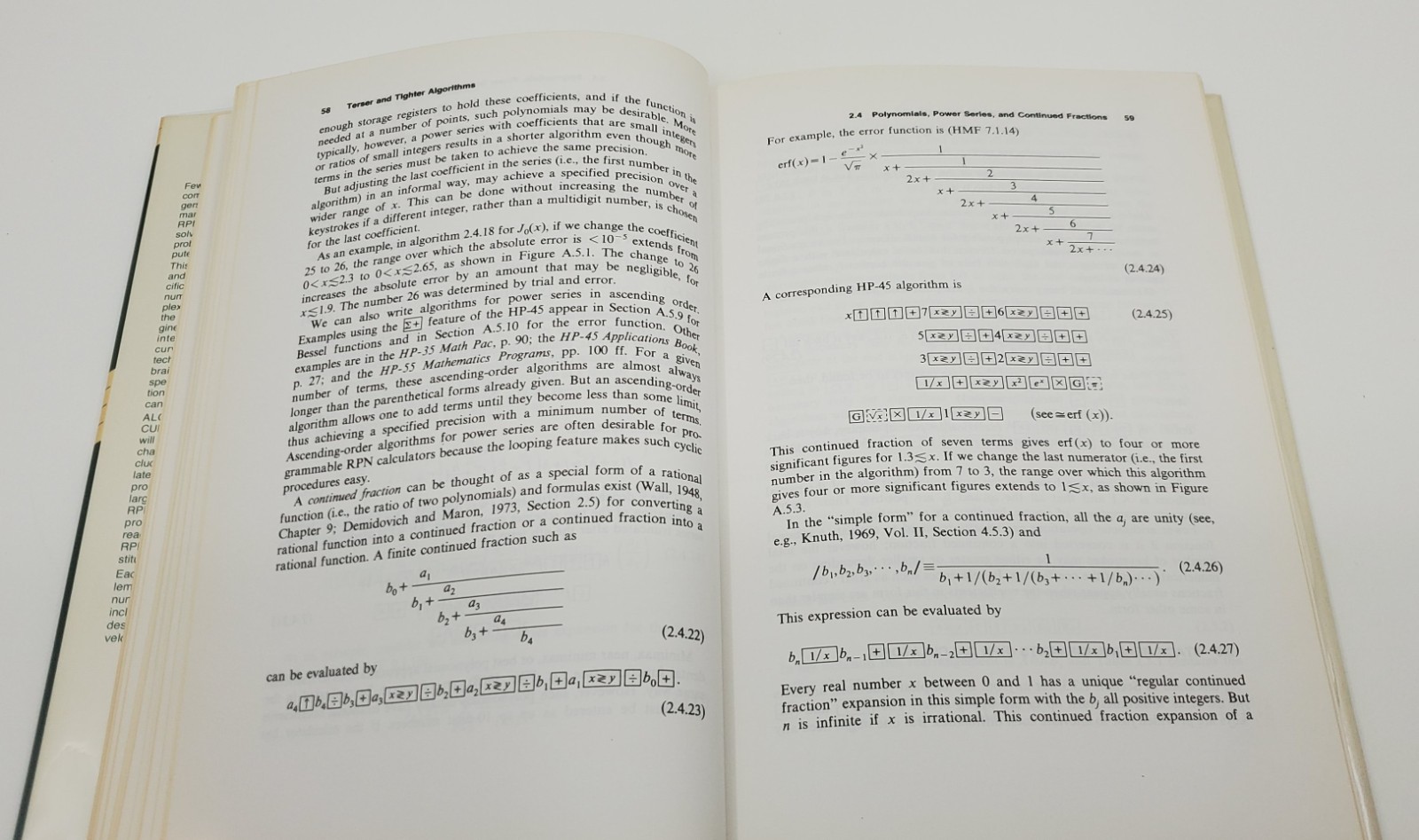 Algorithms for RPN Calculators by John A. Ball 1978 Edition Wiley Interscience