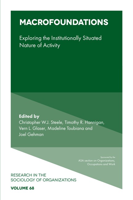 Macrofoundations: Exploring The Situated Nature Of Activity