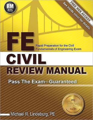 FE Civil Review Manual, Lindeburg PE, Michael R. Book