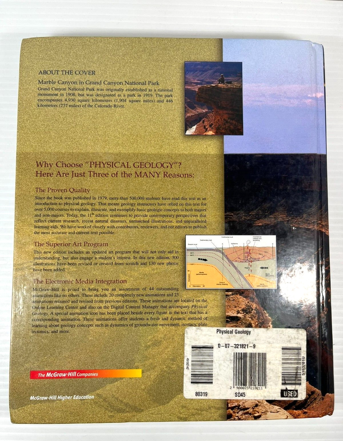 Physical Geology by David McGeary, Plummer and Diane Carlson 2007 0073218219