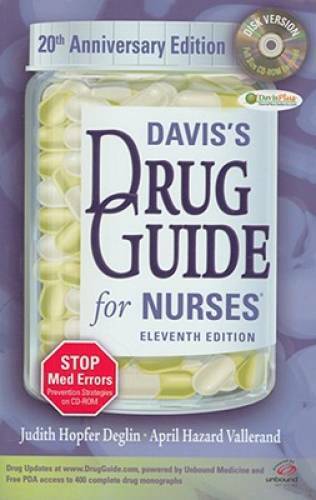 Davis’s Drug Guide for Nurses, with CD-ROM (Davis’s Drug Guide for Nurses – GOOD