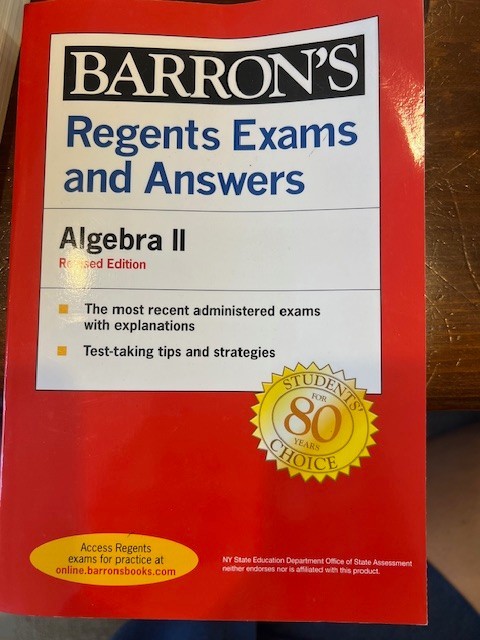 Barron&rsquo;s New York Regents Ser.: Regents Exams and Answers: Algebra II Revised…