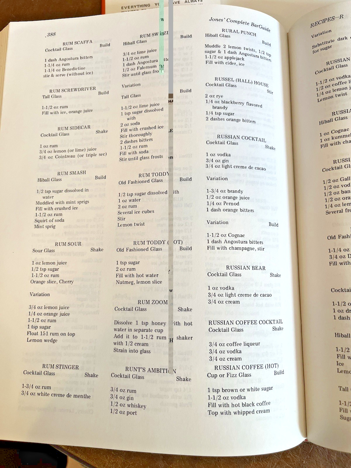 Jones Complete Barguide, Stan Jones, 1977 Hardcover, Bar Guide RARE