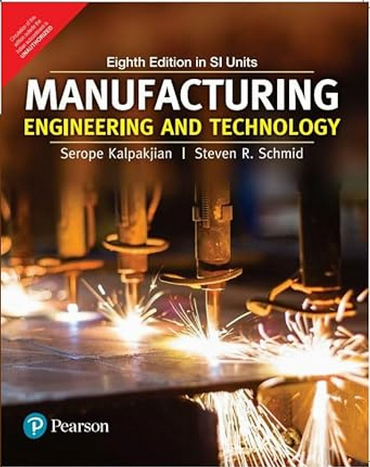 Manufacturing Engineering Technology by Kalpakjian 8th INTL ED Free Ship USA