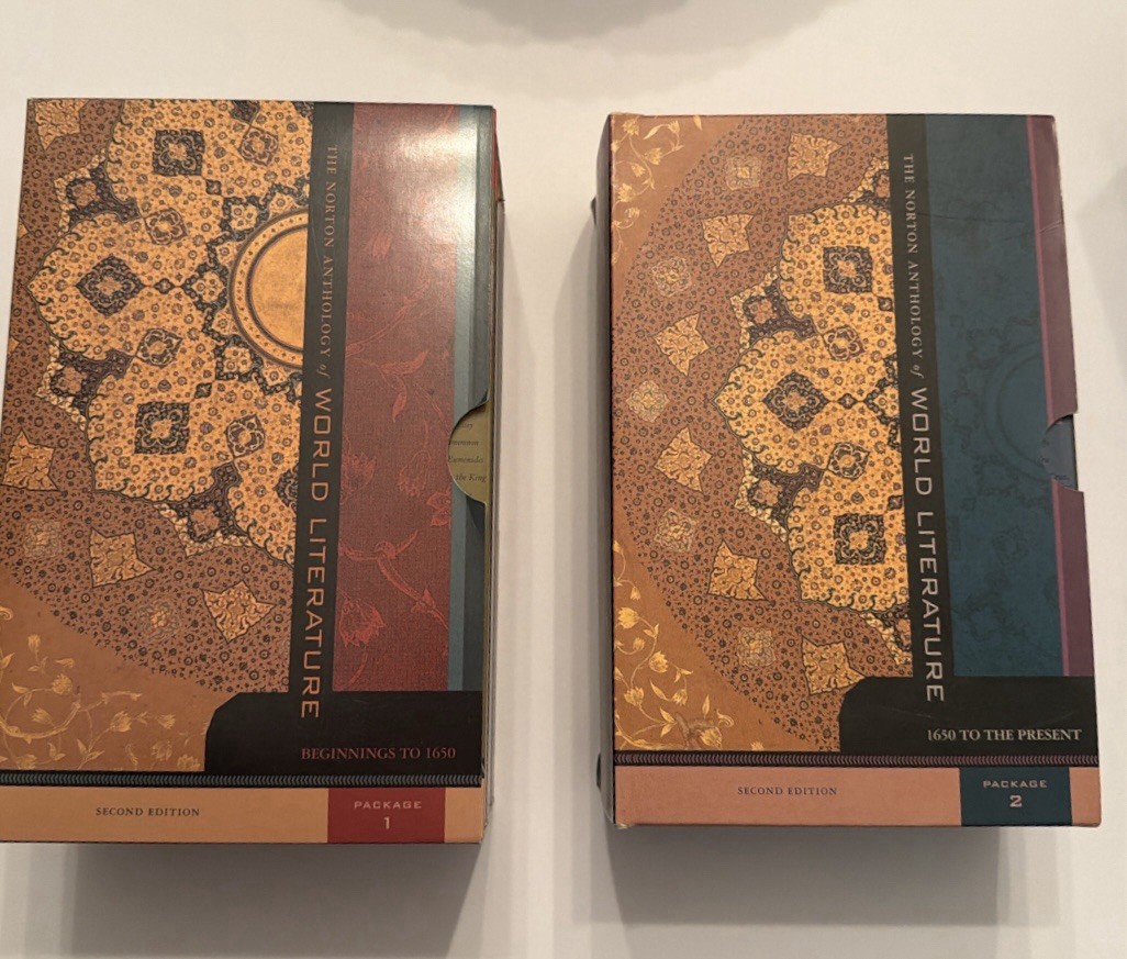 Norton Anthology of World Literature 2nd Ed Complete A-F Books Set w/ Slipcases