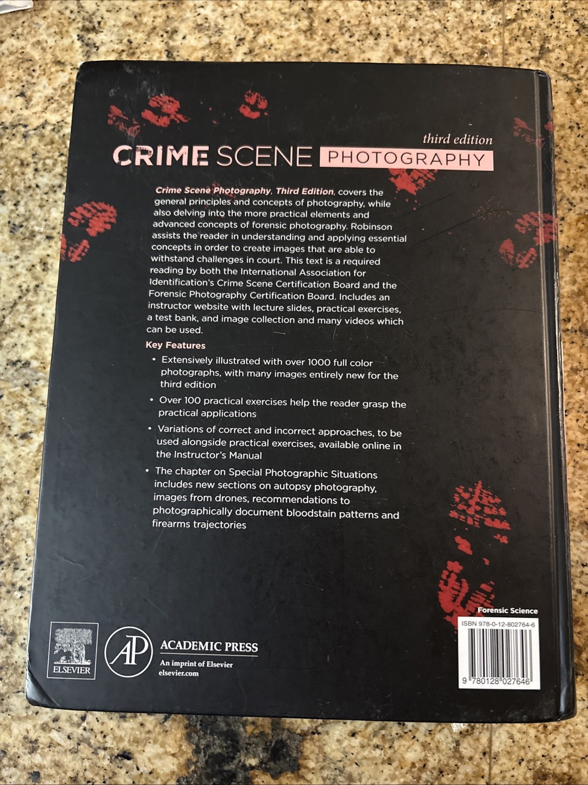 Crime Scene Photography. 3rd Ed. by Edward M. Robinson (2016, Hardcover)