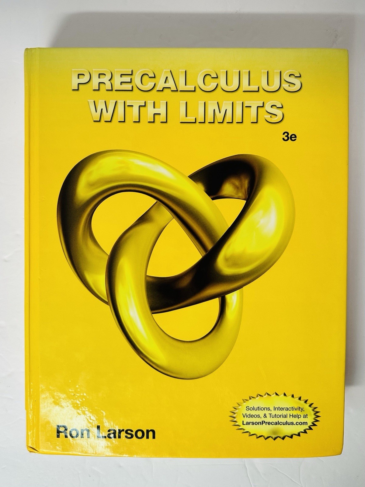 Ron Larson Precalculus with Limits 3e Cengage Learning Co Hard Cover Textbook