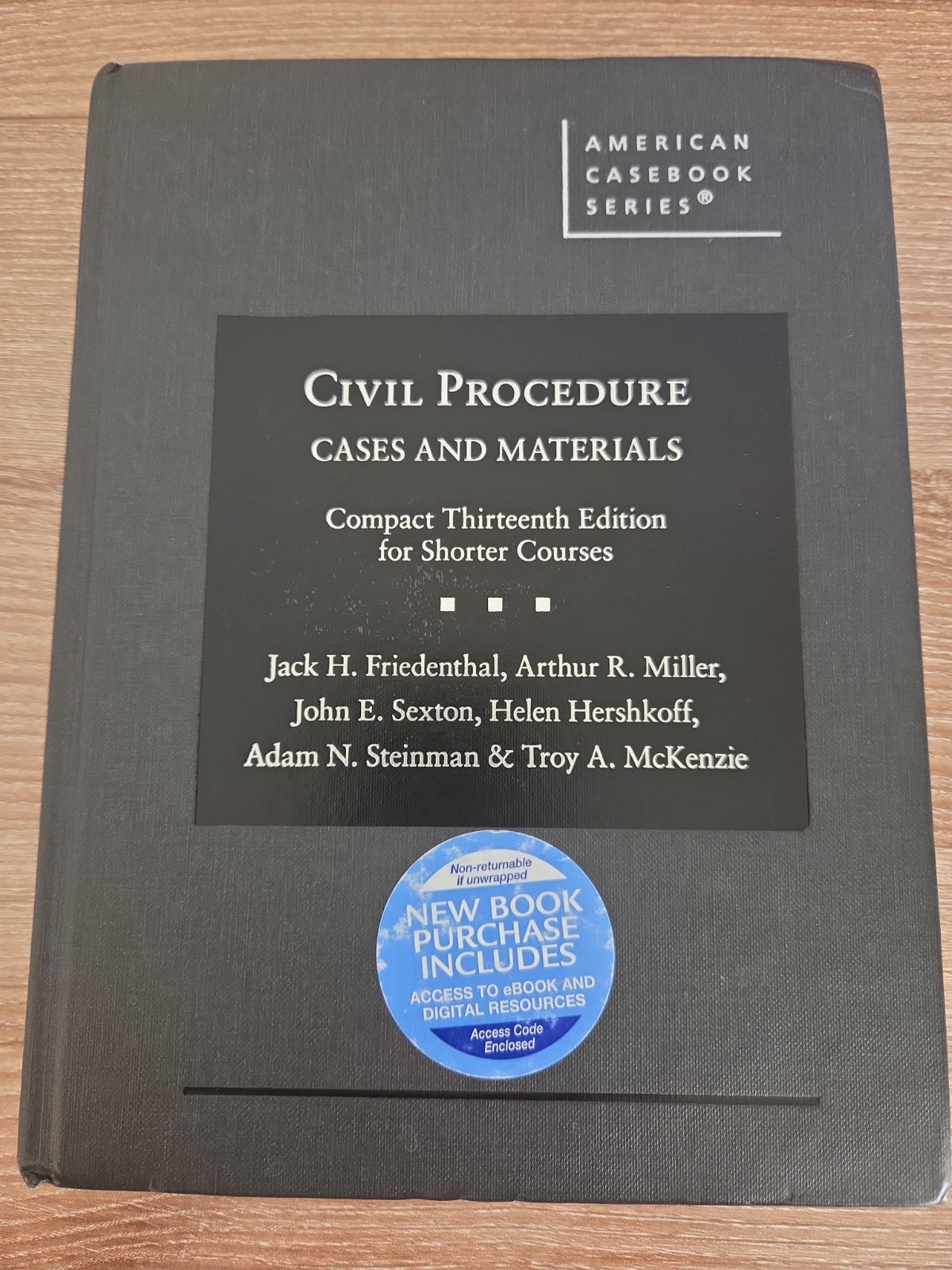 590- civil procedure cases and materials compact, 13 edition. 9781636591834