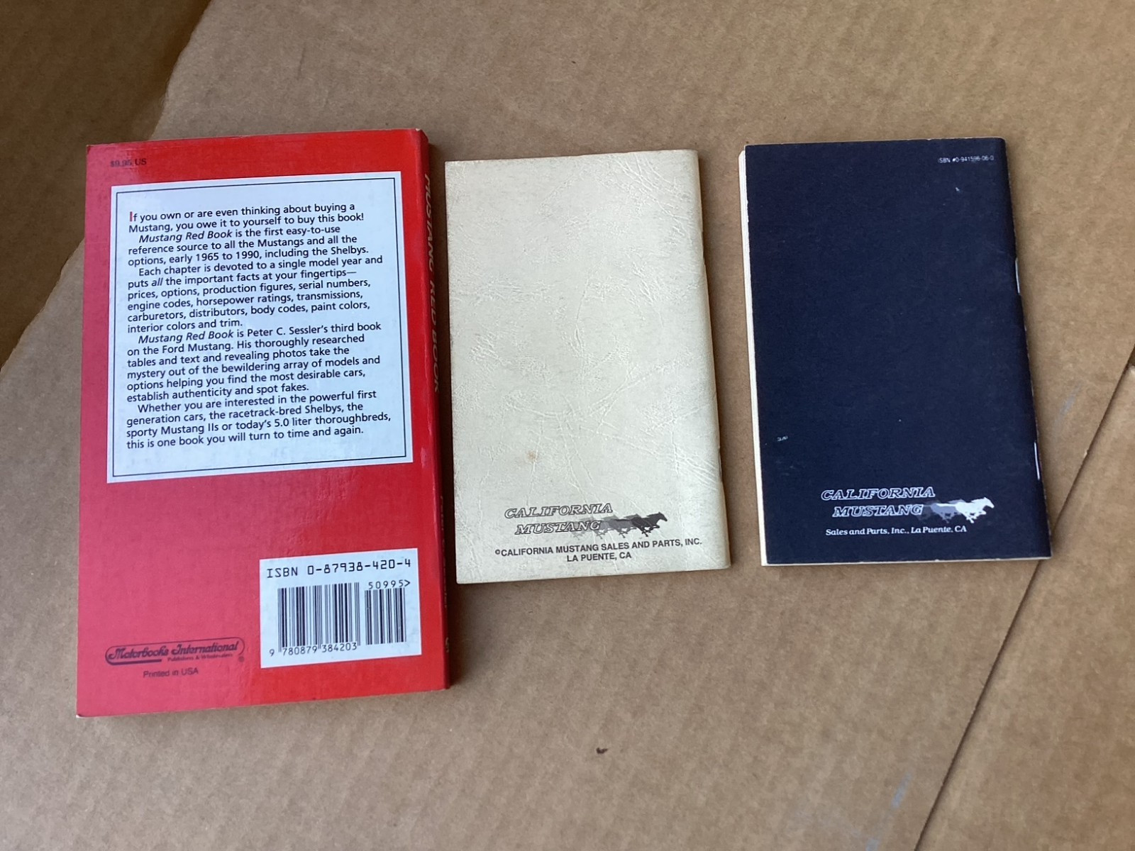 Mustang Books: Recognition Guide, Red Book 1965-90, Plate Decoder & Price Guide