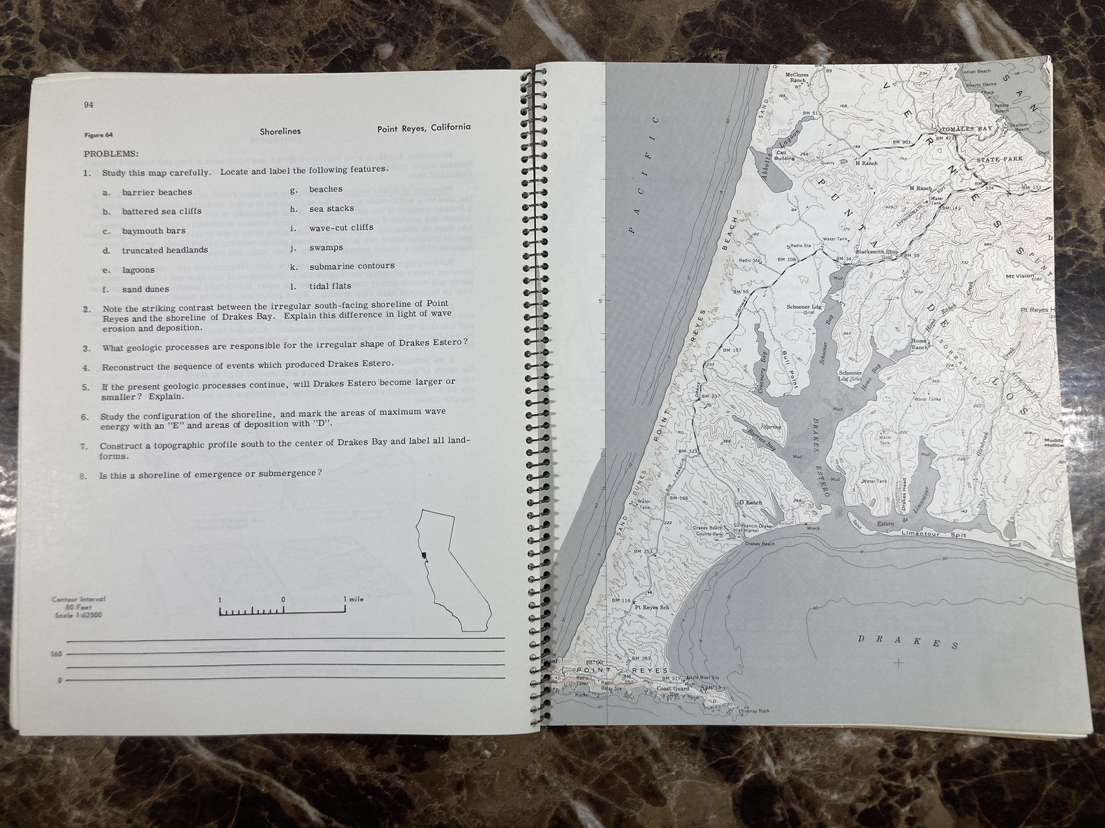 Physical Geology Laboratory Manual W. K. Hamblin J. D. Howard 1965 Spiral Bound