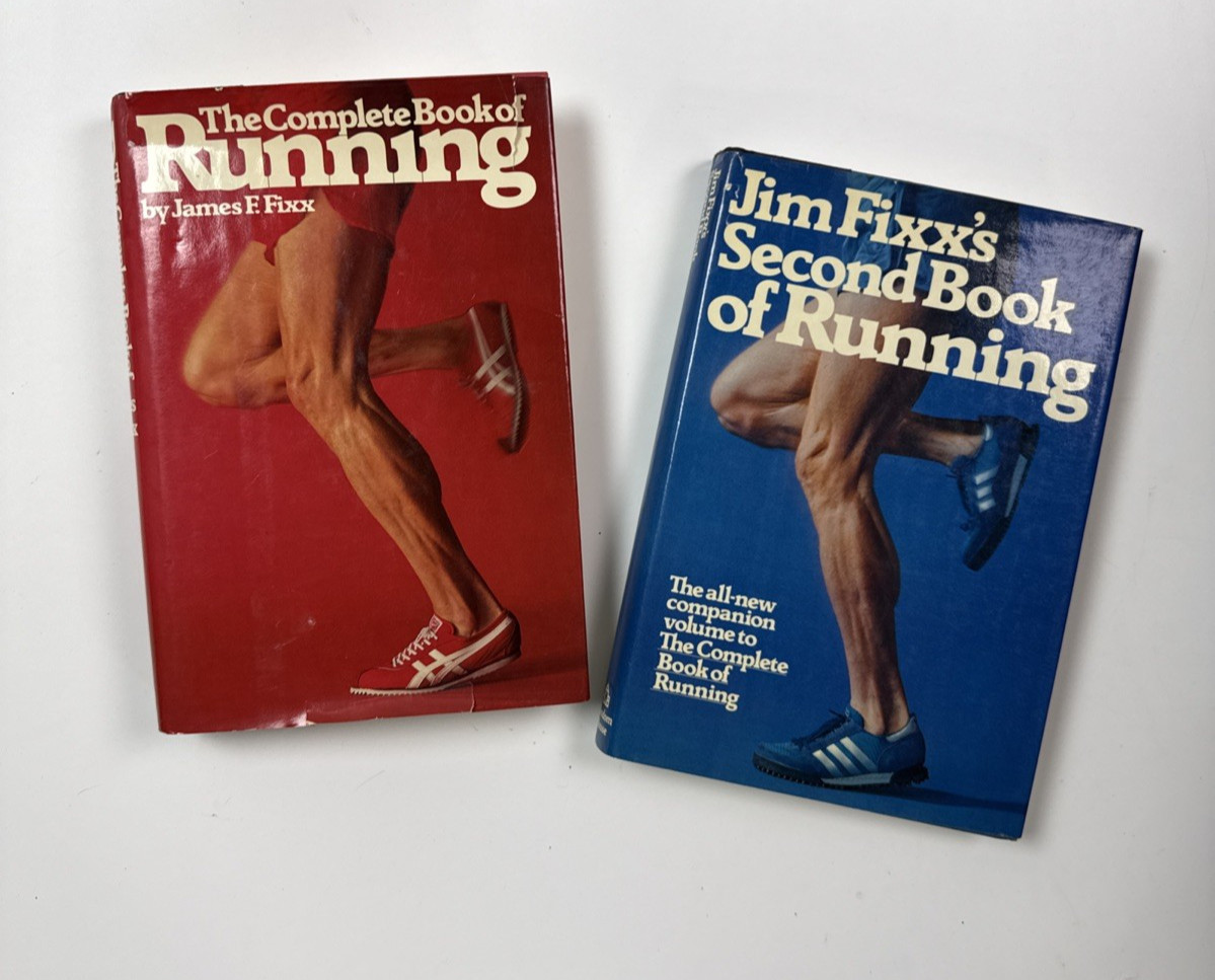 James Fixx Lot 2 Books The Complete Book of Running & Second Book HC w/ DJ