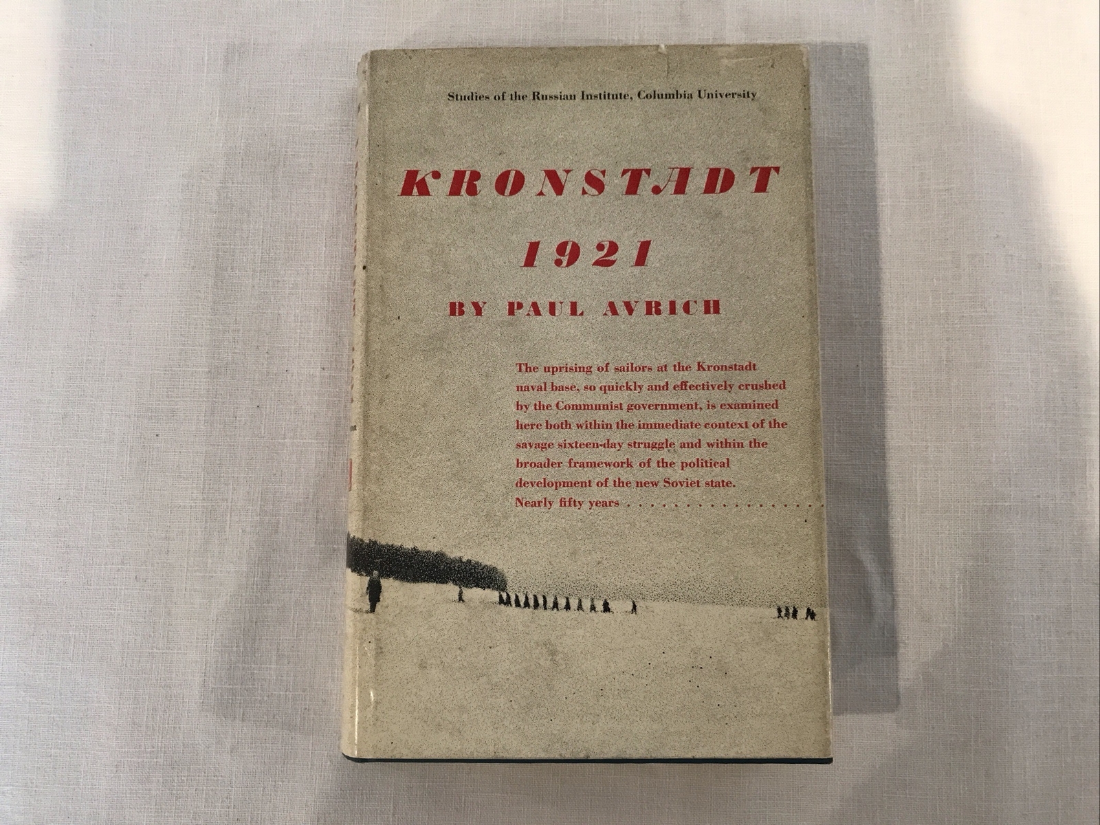 Vintage “Kronstadt 1921” By Paul Avrich 1970 Hardcover DJ