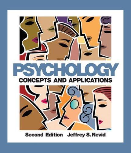Psychology: Concepts and Applications Nevid, Jeffrey S. hardcover Used – Good
