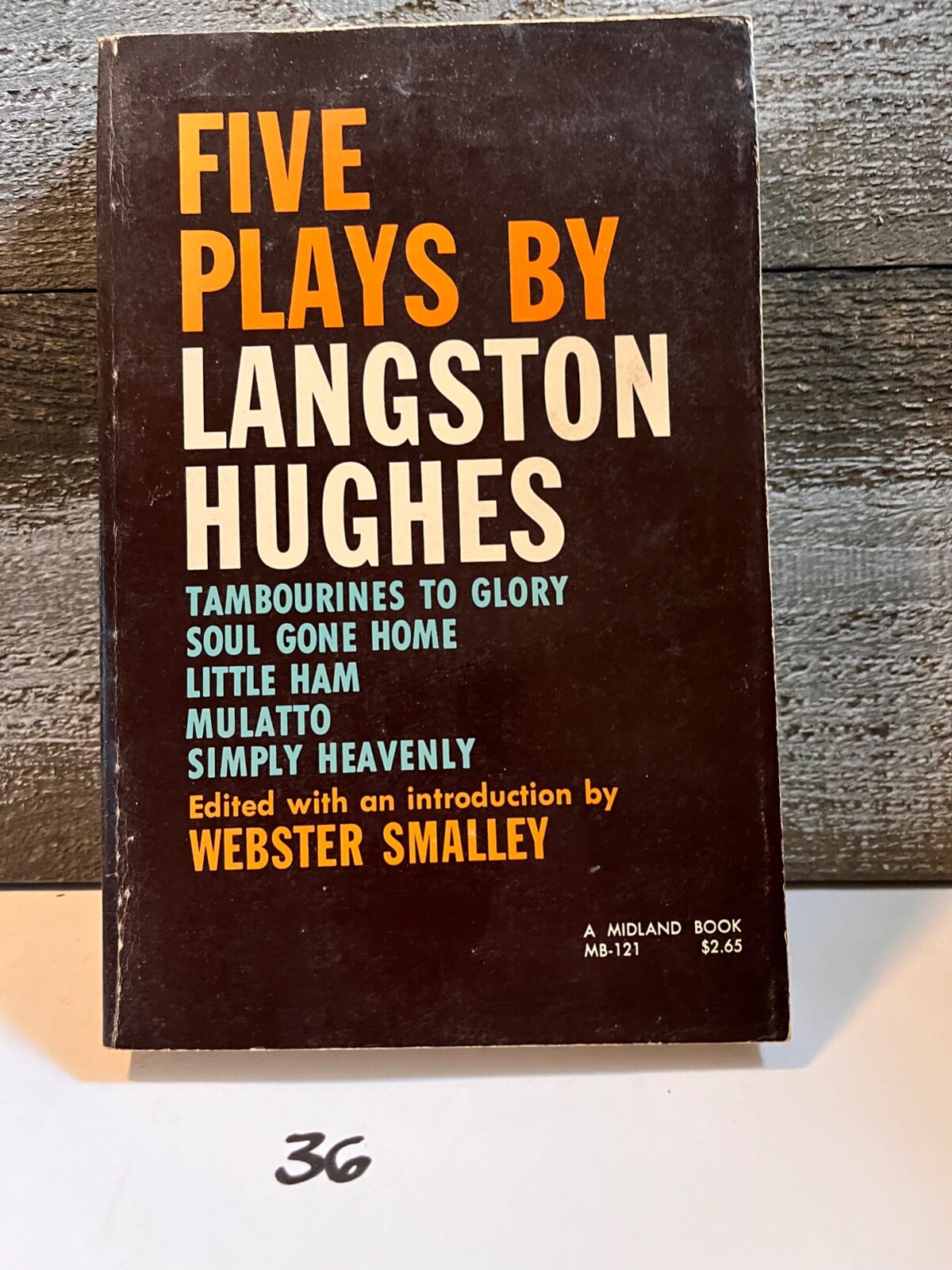 Five Plays by Langston Hughes, Webster Smaller