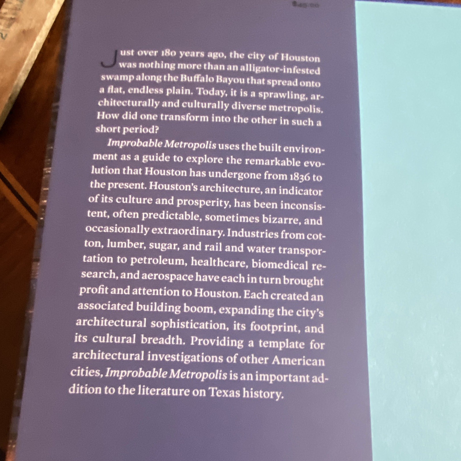 Improbable Metropolis : Houston’s Architectural and Urban History, Hardcover …