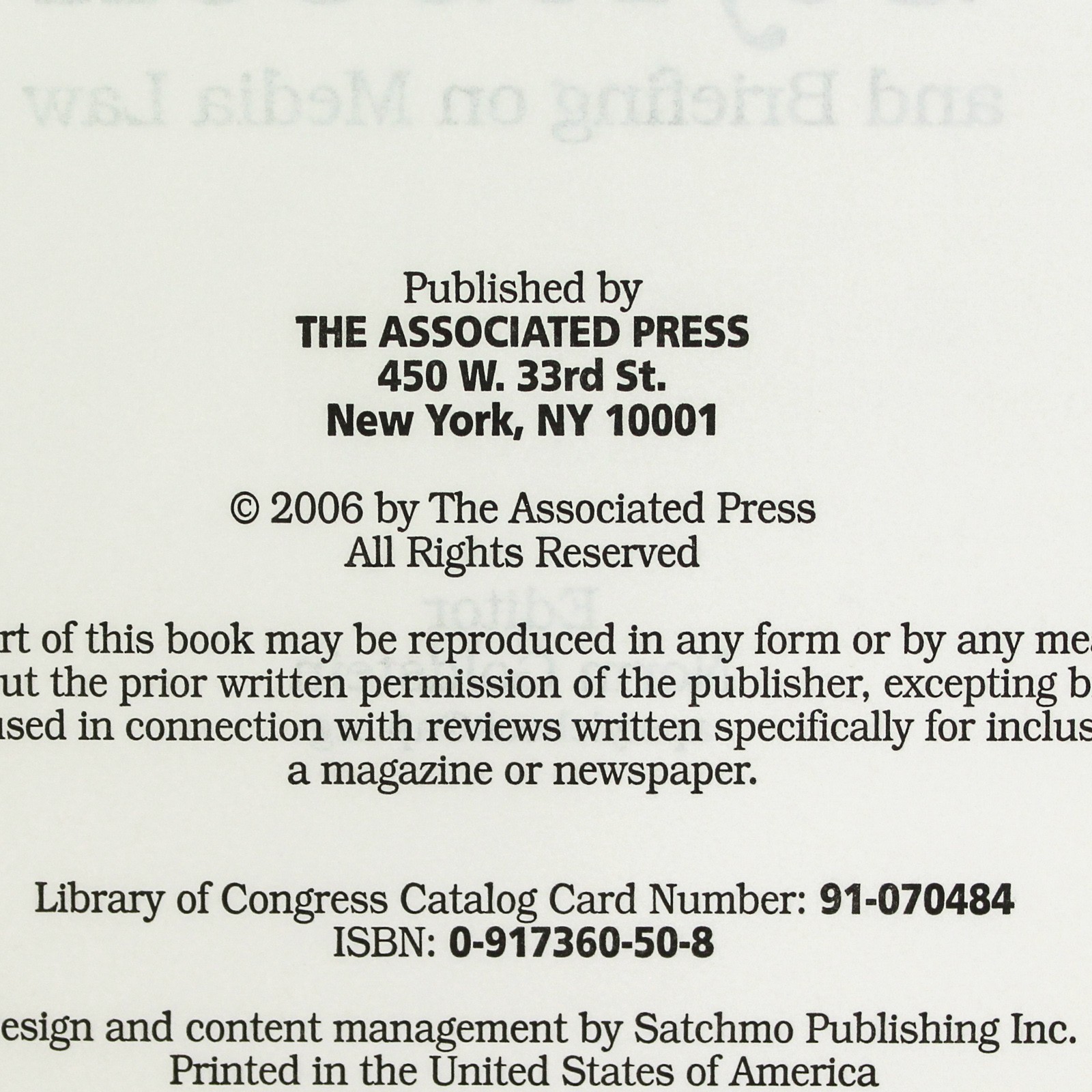 The Associated Press Stylebook 2006 by Norm Goldstein – Pre-Owned, Worn Cover