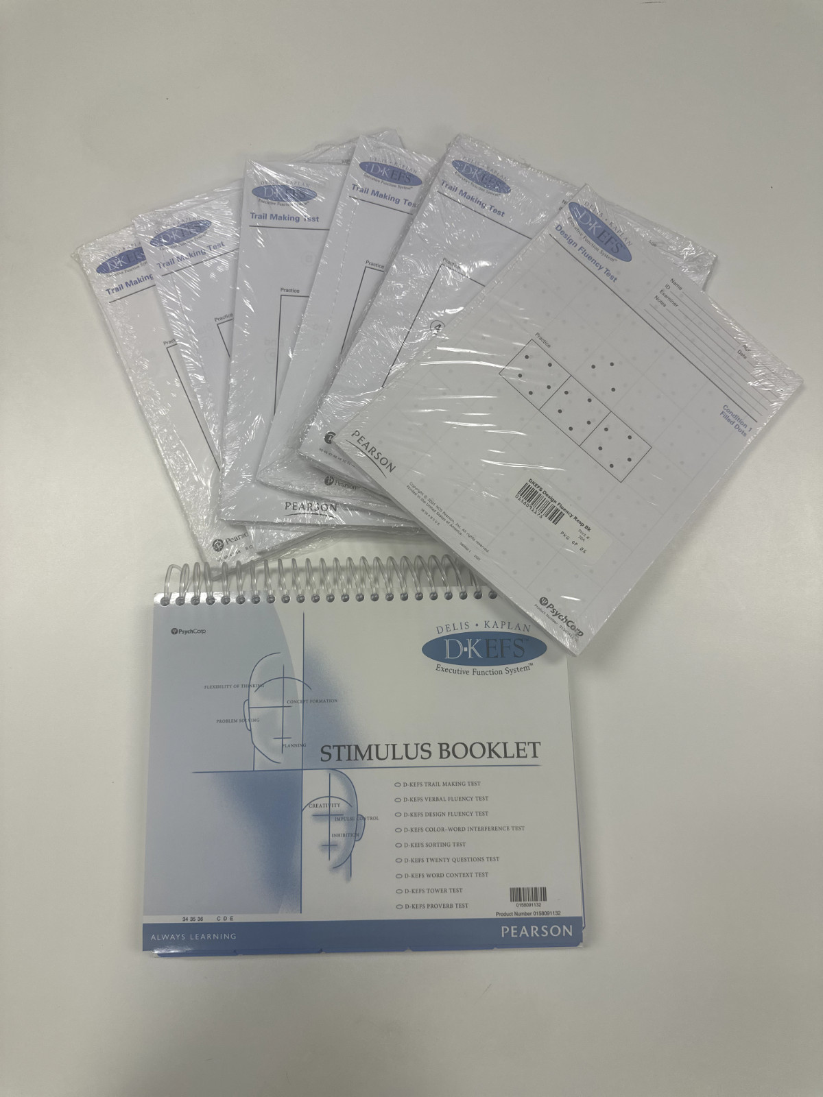 DKEFS Q Trail Making packets: (all 5 conditions, 25 each) $175