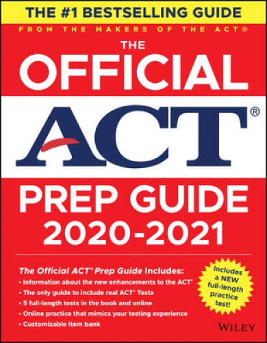 The Official ACT Prep Guide 2020 – 2021, (Book + Bonus Online Content) – GOOD