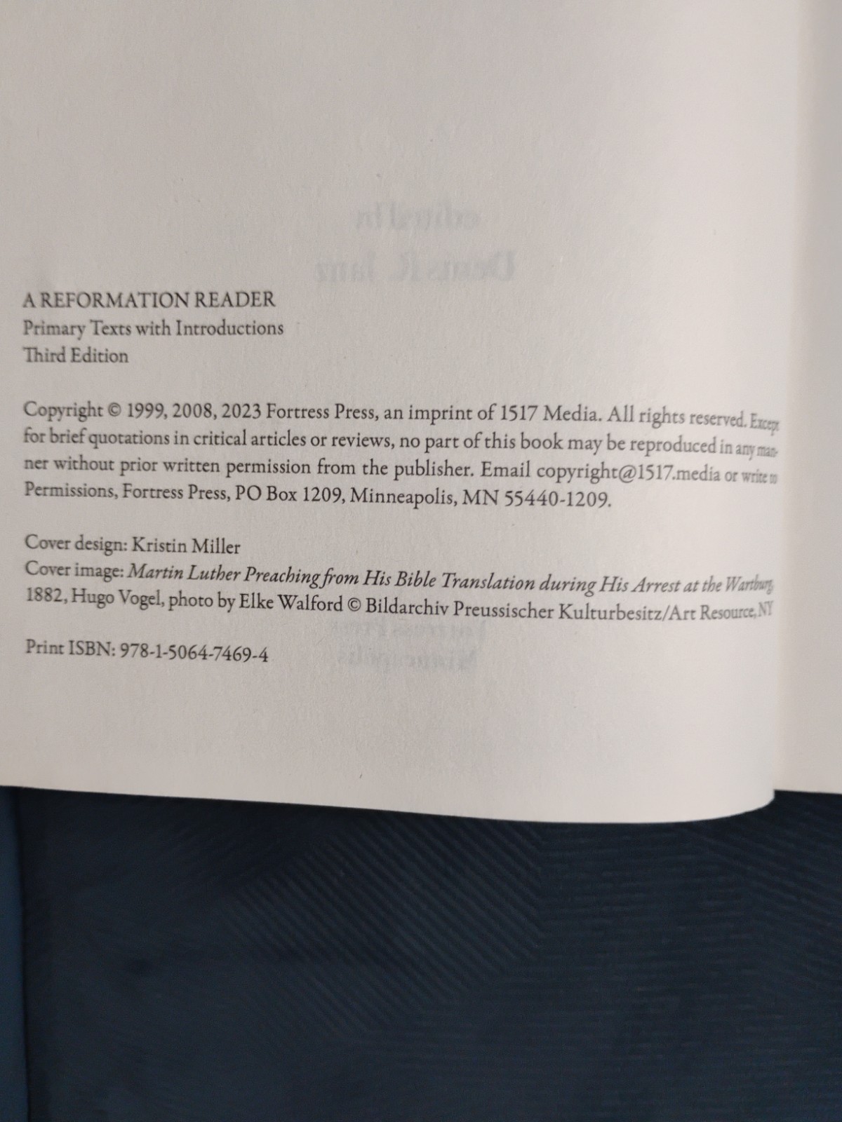 A REFORMATION READER: PRIMARY TEXTS WITH INTRODUCTIONS (2023 TPB) by Denis Janz