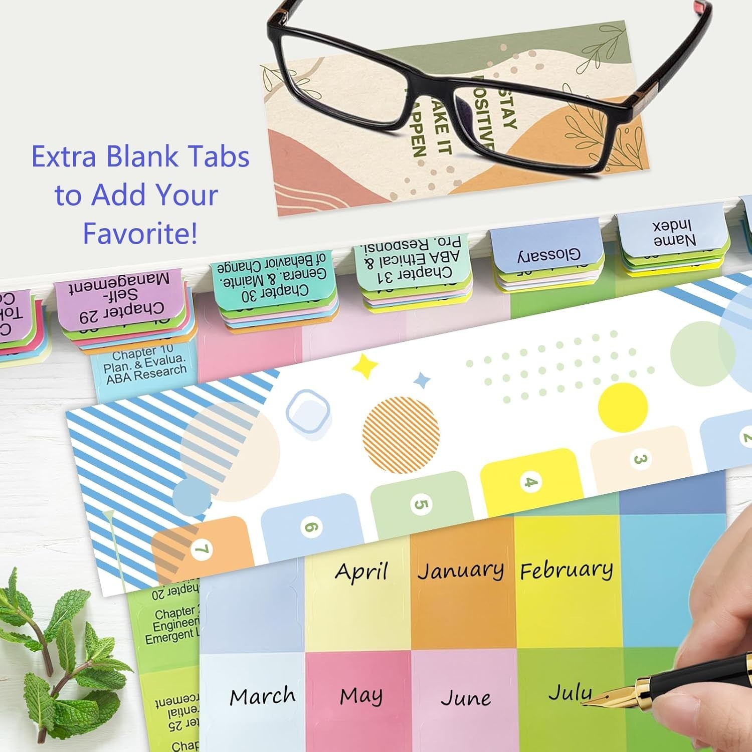 Book Tabs for Applied Behavior Analysis Cooper 3Rd Edition, Full Set Index Tabs