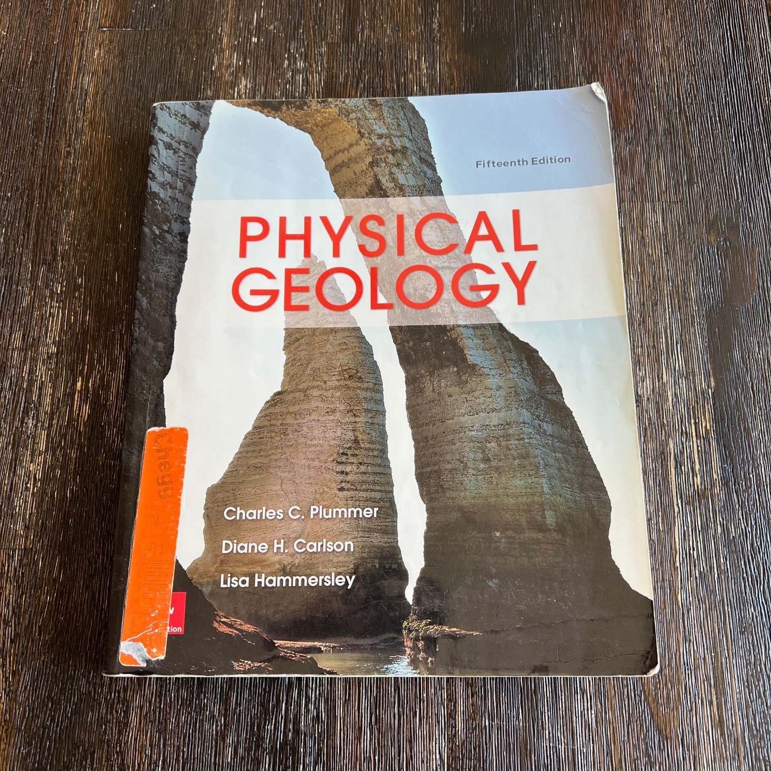 Physical Geology 15th Edition Plummer Carlson Hammersley Paperback Textbook