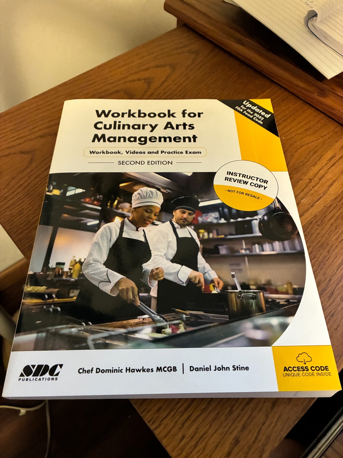 Workbook for Culinary Arts Management, Instructor review Copy BRAND NEW 2 ed