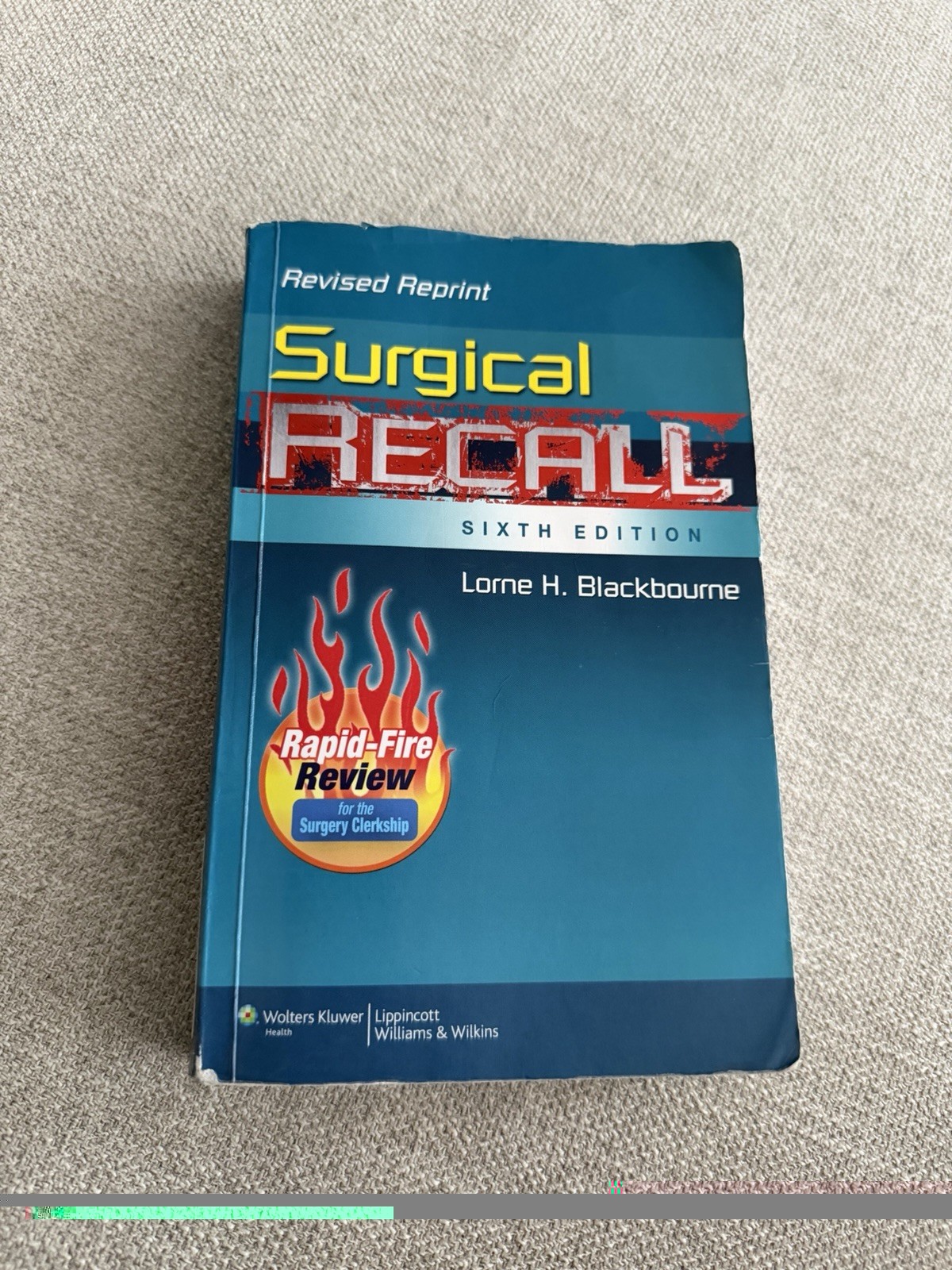 Recall Ser.: Surgical Recall by Lorne H. Blackbourne (2011, Trade Paperback)