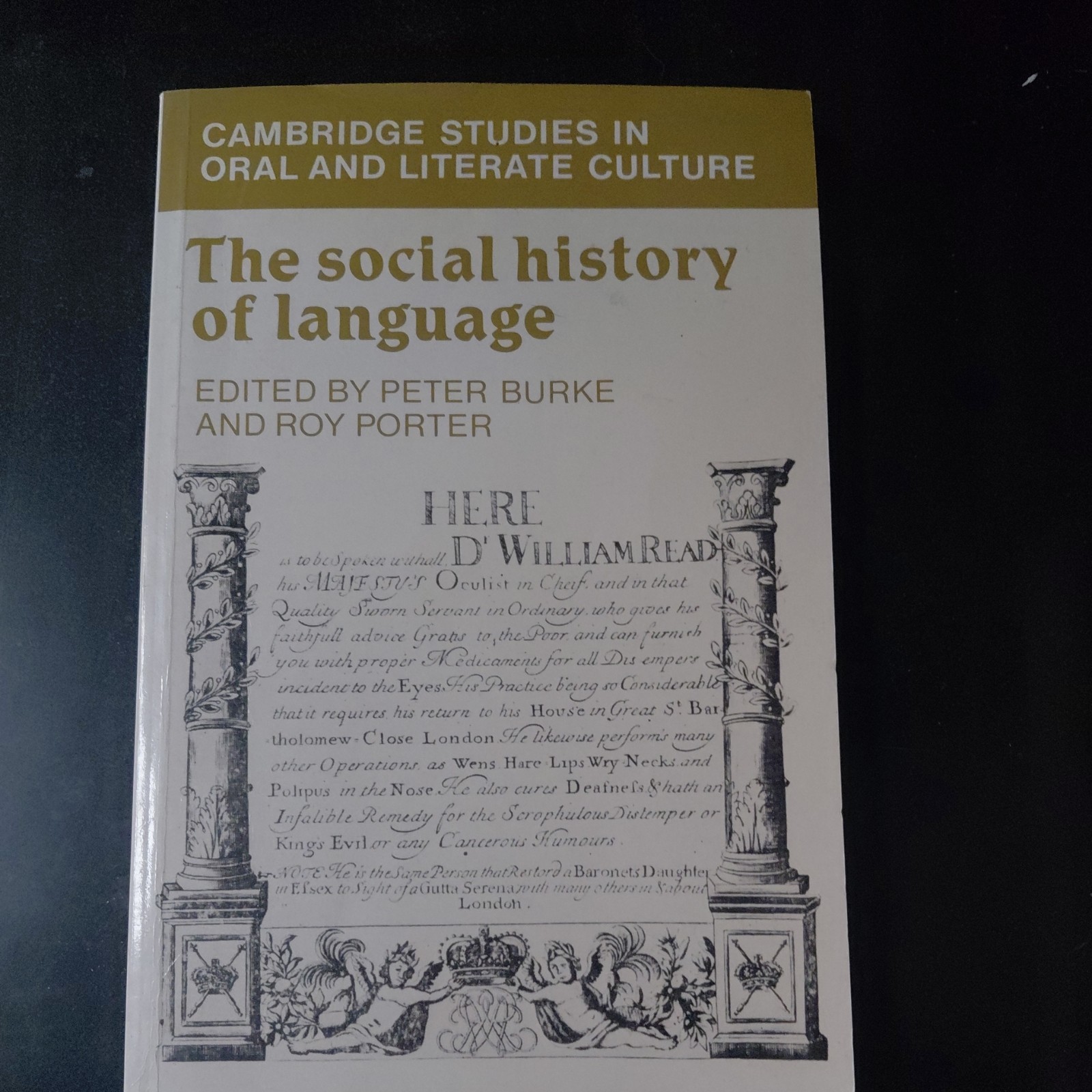Cambridge Studies in Oral and Literate Culture Ser.: Social History of Language