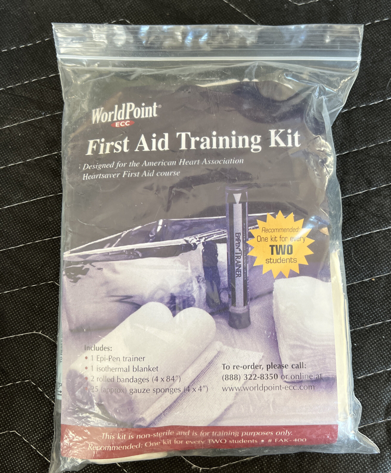 WorldPoint First Aid Training Kit (Brand New)