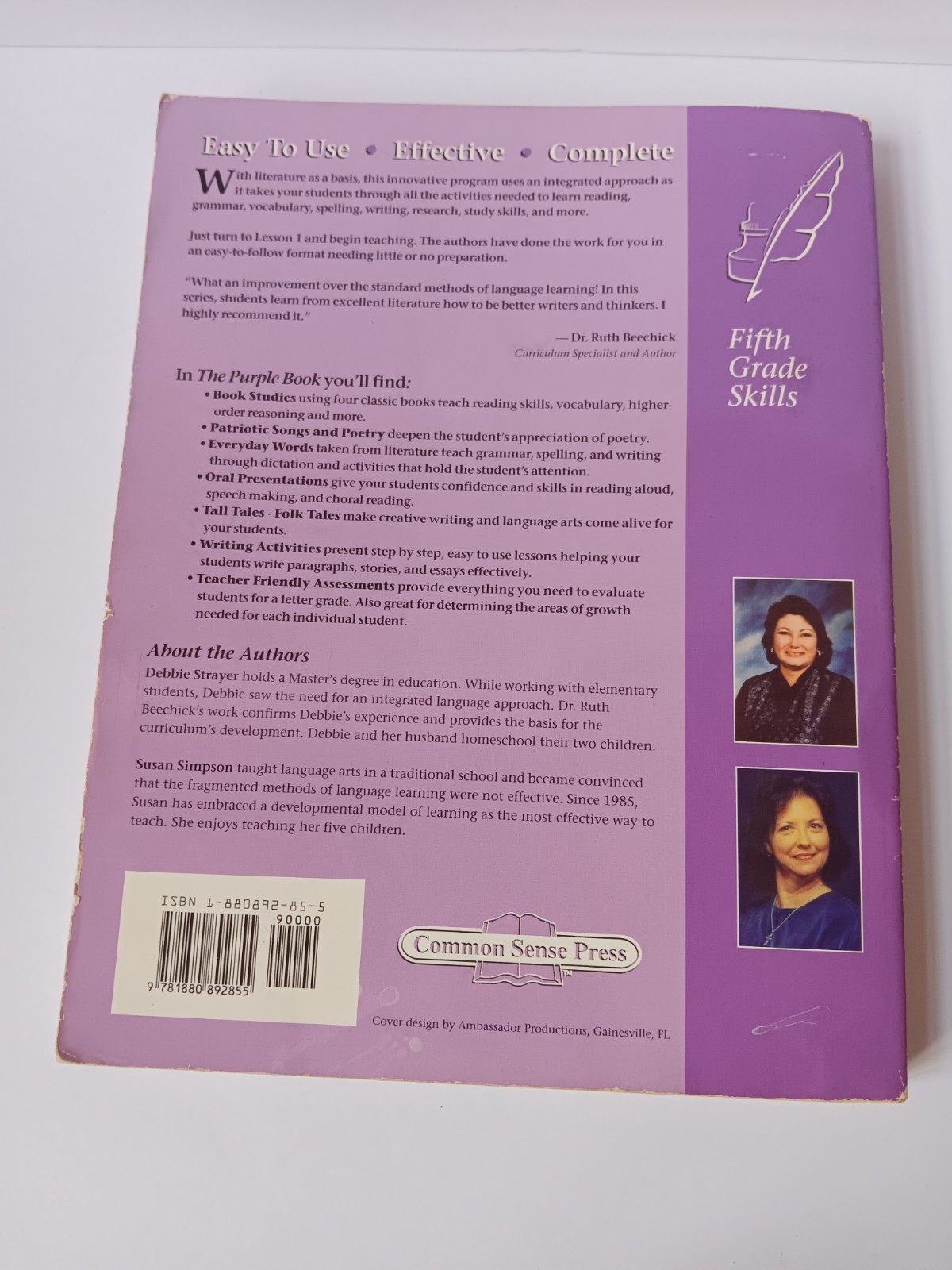 Learning Language Arts Through Literature The Purple Book Common Sense Press