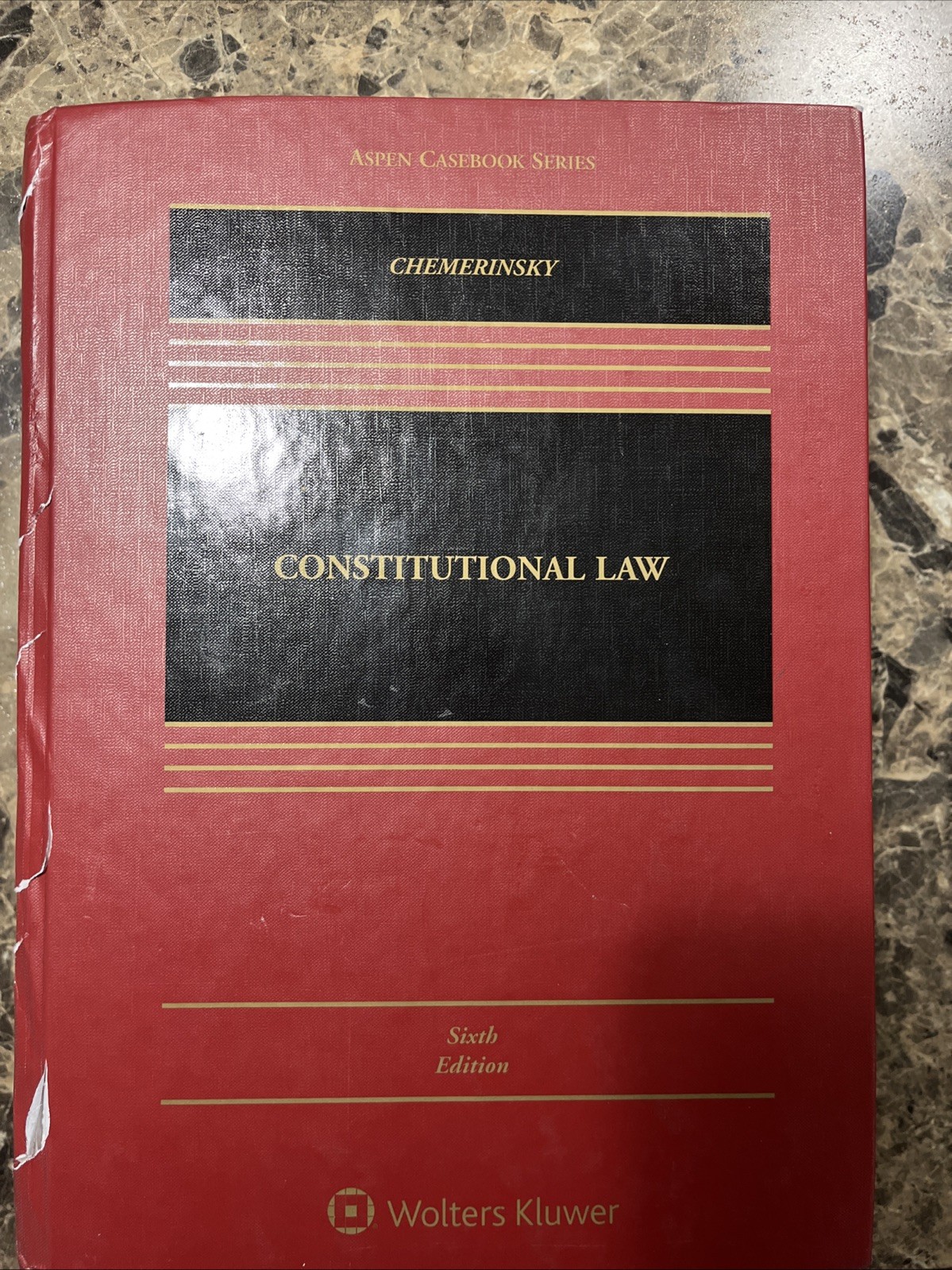 Aspen Casebook Ser.: Constitutional Law by Erwin Chemerinsky (2019, Book, Other)