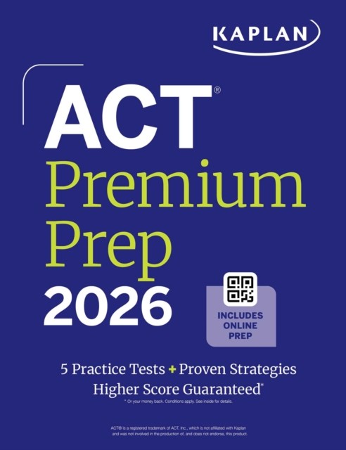 ACT PREMIUM PREP 2026 by PREP, KAPLAN Paperback Self Help Business