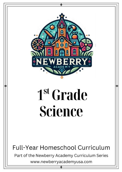 1st Grade Homeschool Bundle Math Language Science History Full Year Curriculum