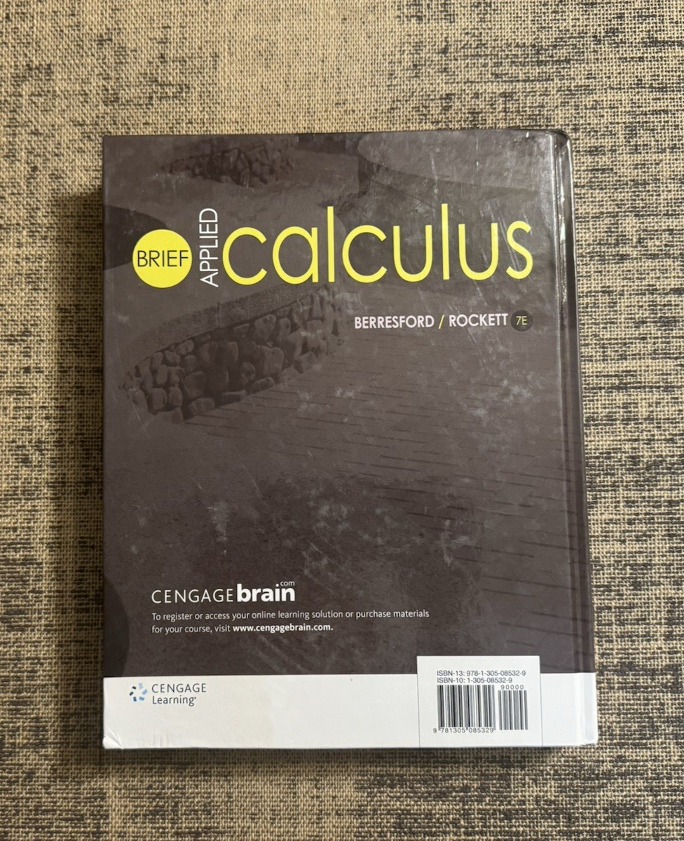 Brief Applied Calculus 7th Edition by Berresford and Rockett *GOOD*