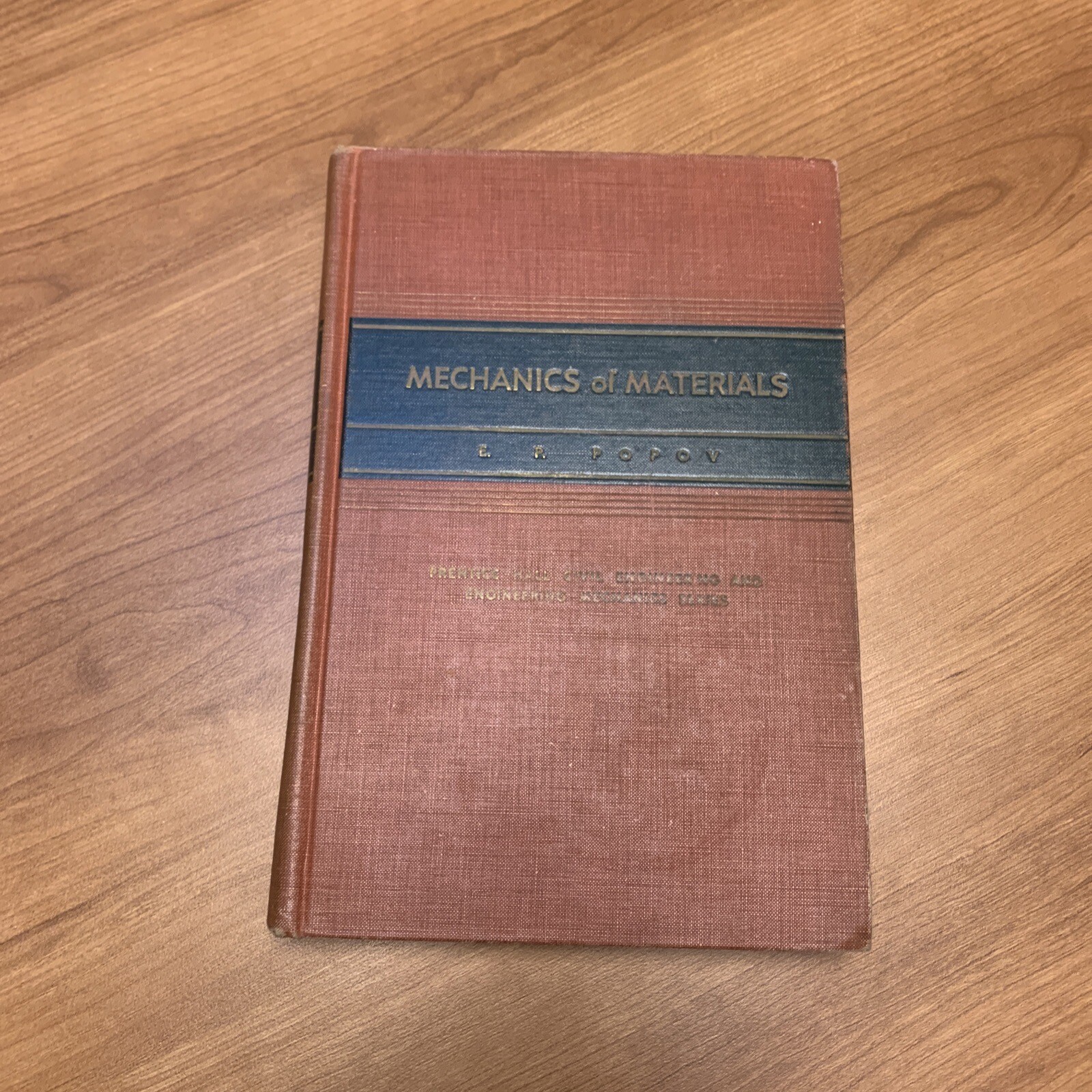 1952 Mechanics Of Materials E.P. POPOV Prentice-Hall. Inc. BS1