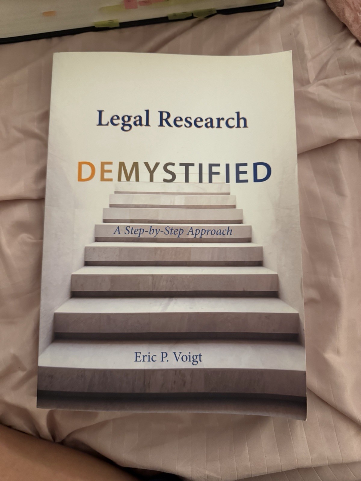 Legal Research Demystified Voigt Paperback Law Textbook English Beginner