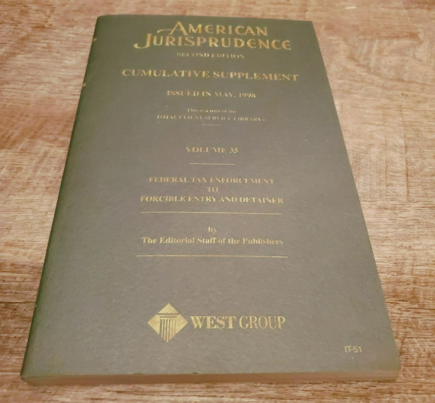 American Jurisprudence 2d -PICK YOUR BOOK paperback cumulative supplement