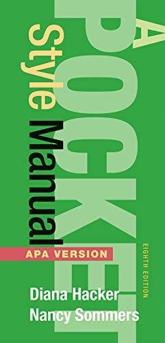 A Pocket Style Manual, APA Version – Spiral-bound By Hacker, Diana – GOOD