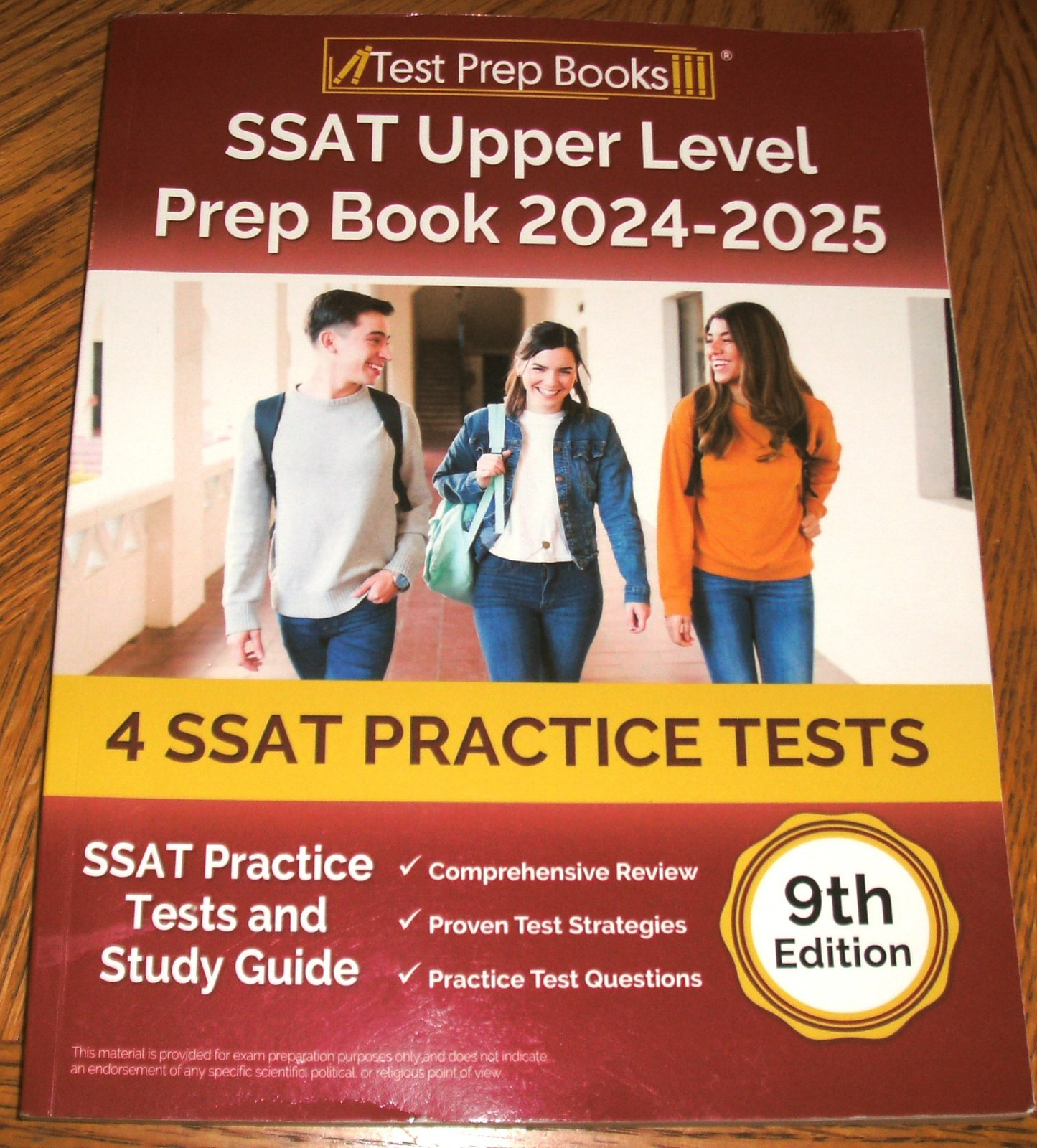 SSAT Upper Level Prep Book – Tests and Study Guide 2024-25 9th Edition + DVD