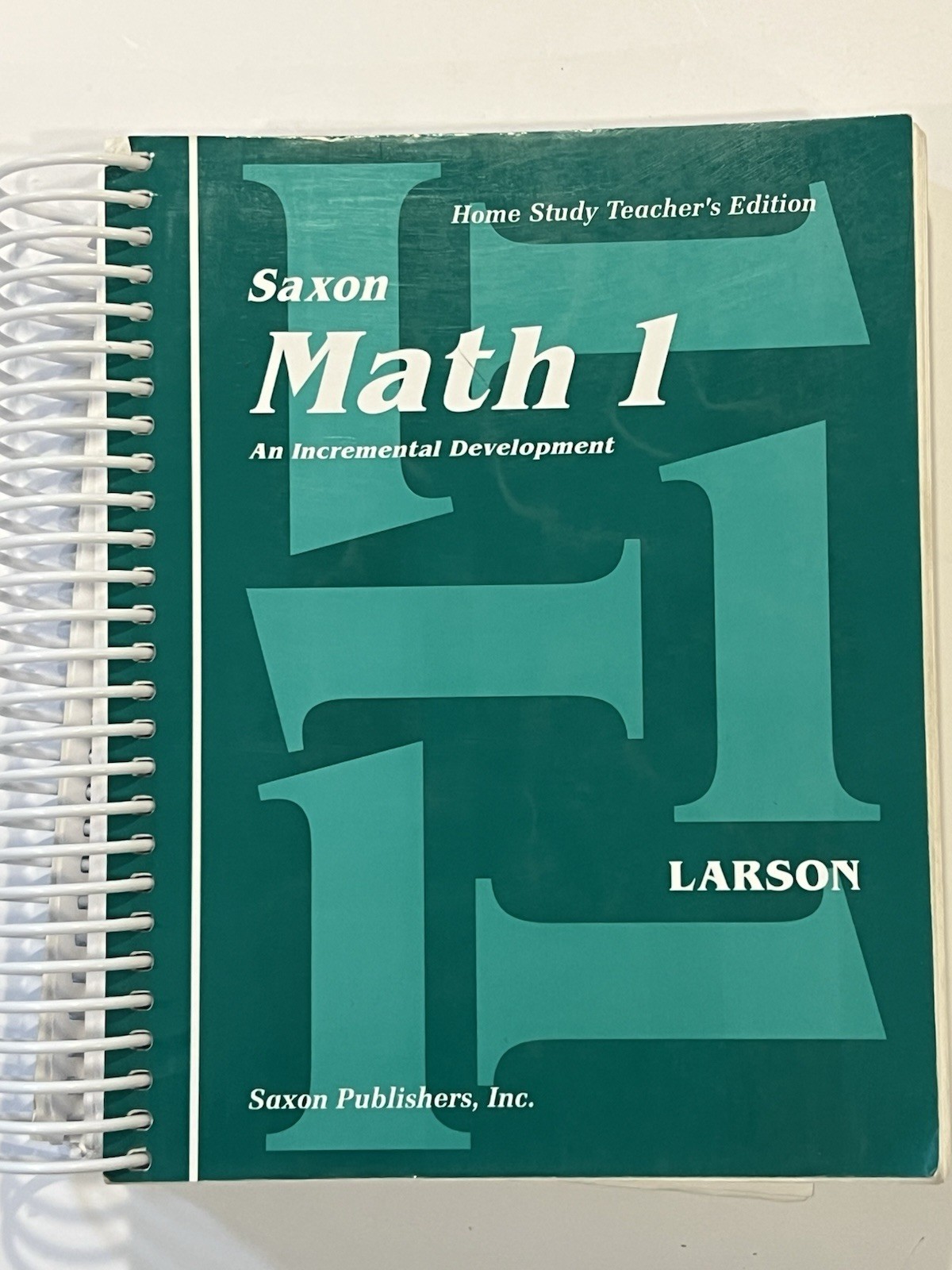 Math 1 Home Study by Nancy Larson (2001, Spiral, Reprint,Teacher’s edition)