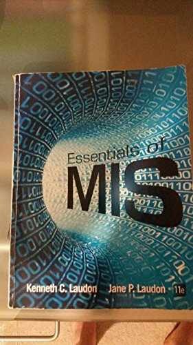 Essentials of MIS (11th – Paperback, by Laudon Kenneth C.; – Acceptable n