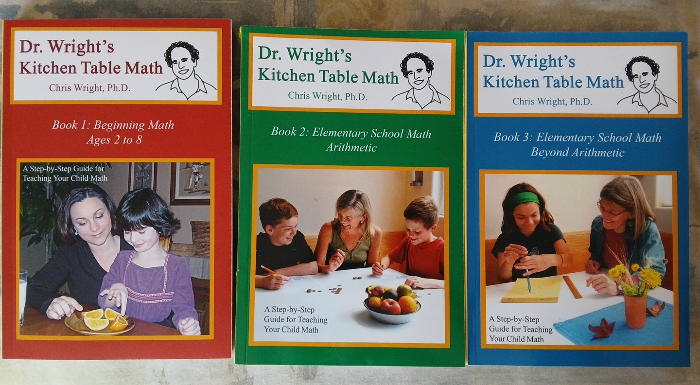Dr. Wright&rsquo;s Kitchen Table Math: Books 1 – 3 by Chris Wright Ph.D.